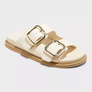 Women's Collin Double Buckle Footbed Sandals -Universal Thread™